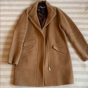 Jcrew classic tan wool pea coat